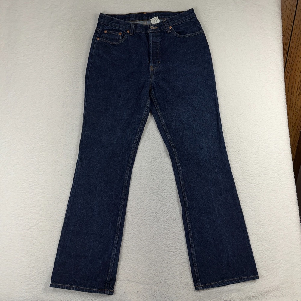 GAP Jeans Women Bootcut Dark Wash Denim Size 12 (31x31) Vintage Button Fly 90's